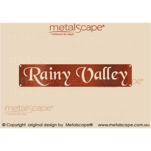 Metalscape - Farm Property Signs-Basic Cut Out Lettering Panel