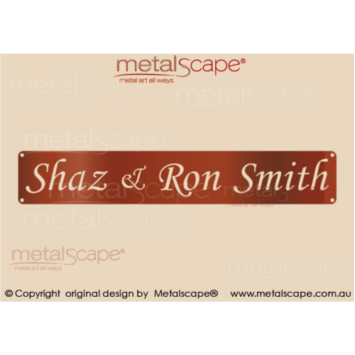 Metalscape - Farm Property Signs-Basic Cut Out Lettering Panel