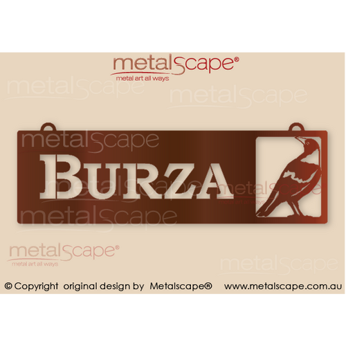 Metalscape - Farm Property Signs-Property Sign - Classic Cut with Magpie image