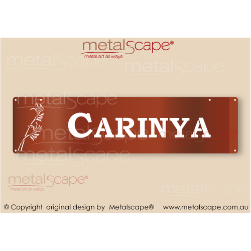 Metalscape - Farm Property Signs-Medium Property Sign -  Kangaroo Paw Native Flowers Classic Cut