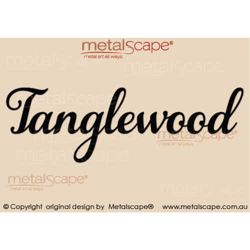 Metalscape - Farm Property Signs-Classic Solid Script Property Sign