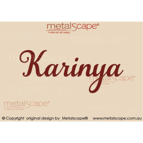 Metalscape - Farm Property Signs-Classic Solid Script Property Sign