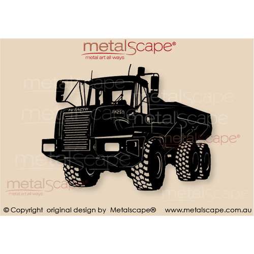 Countryscape - Metalscape - Metal Art - Farm-Hitachi Dump Truck Plaque