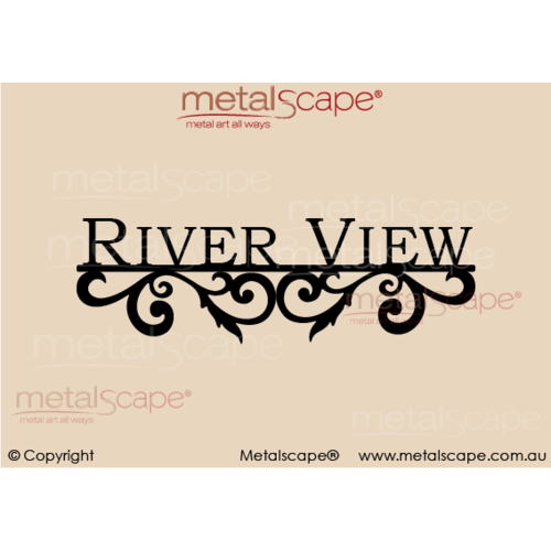 Metalscape - Farm Property Signs-Small Property Sign - Scrolls
