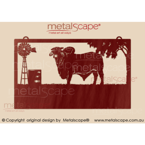 Metalscape - Farm Property Signs-Large Property Sign - Brahman Bull