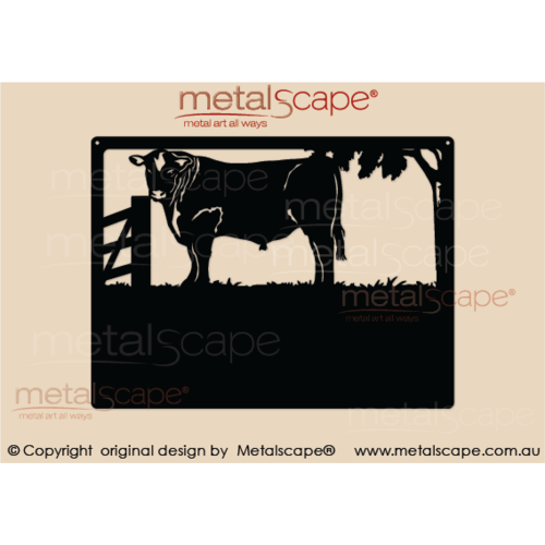 Metalscape - Farm Property Signs-Small Property Sign - Angus Bull