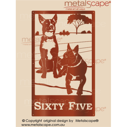 -Property Sign - 2 x Working Kelpies