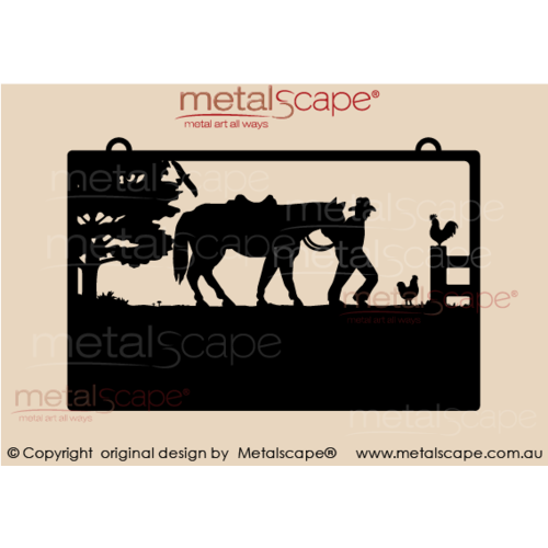 Metalscape - Farm Property Signs-Medium Property Sign -Drover \ Jillaroo