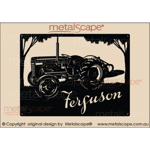 Metalscape - Farm Property Signs-Medium Property Sign Ferguson Tractor T20