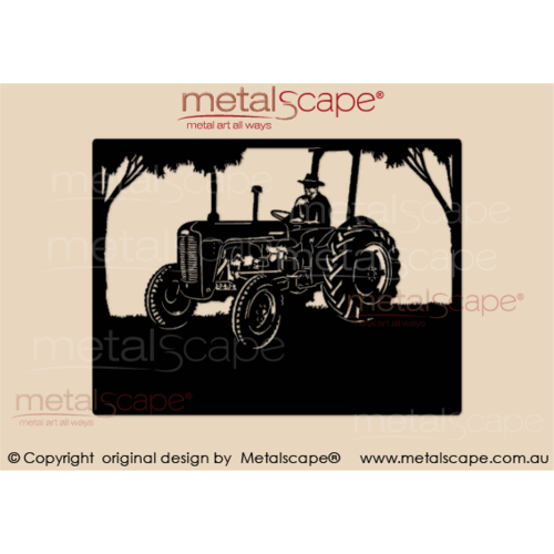 Metalscape - Farm Property Signs-Medium Property Sign Massey Ferguson 35 Tractor Rollbar