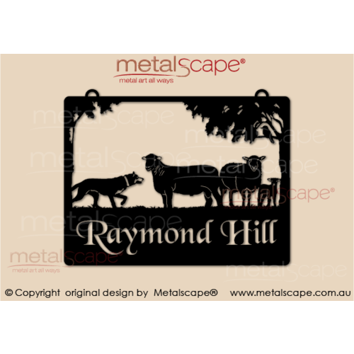 Metalscape - Farm Property Signs-Medium Property Sign  - Dorset and Cross Breed Sheep