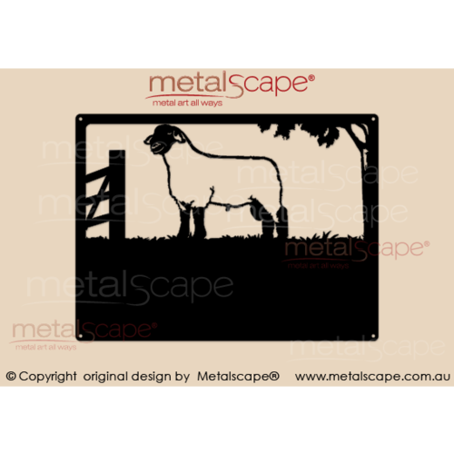 Metalscape - Farm Property Signs-Small Property Sign - Suffolk Sheep