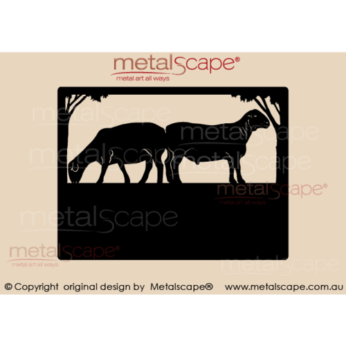 Metalscape - Farm Property Signs-Small Property Sign - Dorper Sheep