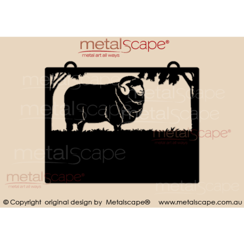 Metalscape - Farm Property Signs-Small Property Sign - Merino Ram