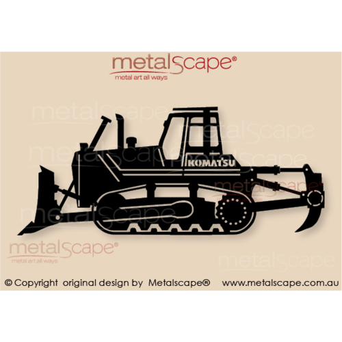 Countryscape - Metalscape - Metal Art - Farm-Komatsu Dozer Plaque