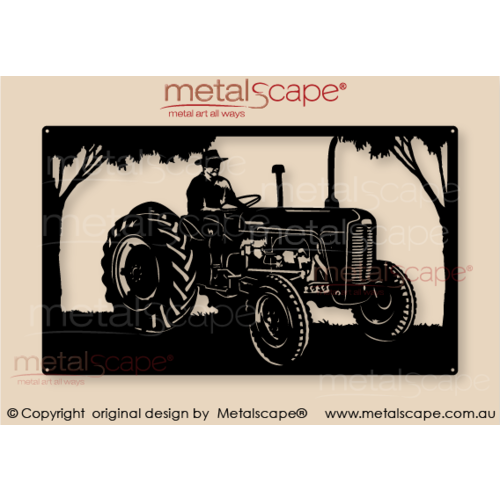 Countryscape - Metalscape - Metal Art - Farm-Massey Ferguson 35 Plaque No Roll bar