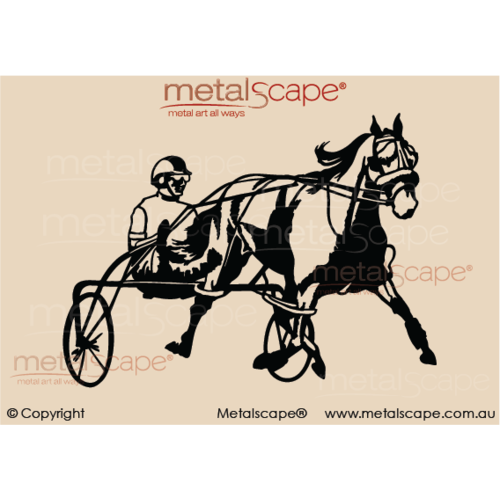 Countryscape - Metalscape - Metal Art - Farm-Small Detailed Pacer Plaque