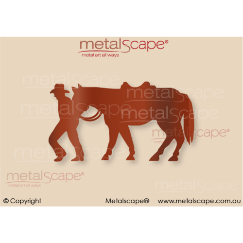 Countryscape - Metalscape - Metal Art - Farm-Drover/ Jackaroo image