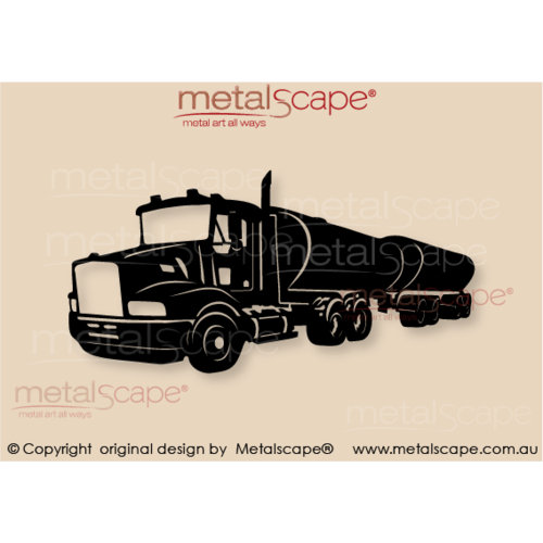 Countryscape - Metalscape - Metal Art - Farm-Truck - Kenworth B-Double Tanker