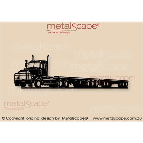Countryscape - Metalscape - Metal Art - Farm-Truck -Kenworth Flatbed Road Train