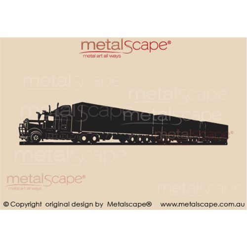 Countryscape - Metalscape - Metal Art - Farm-Truck - Kenworth Triple Road Train - Pantech