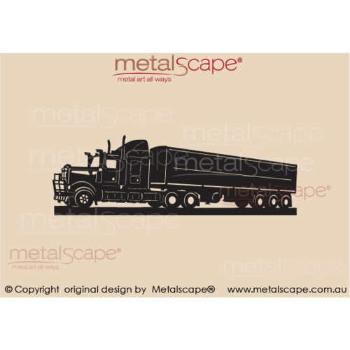 Countryscape - Metalscape - Metal Art - Farm-Truck - Kenworth T904 Semi Trailer - Tipper
