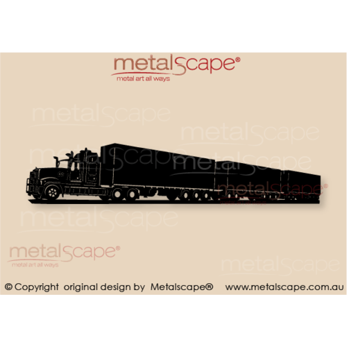Countryscape - Metalscape - Metal Art - Farm-Mack Superliner Triple Road Train